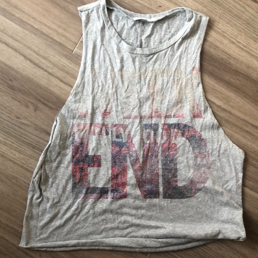 Lush weekend grey tank
